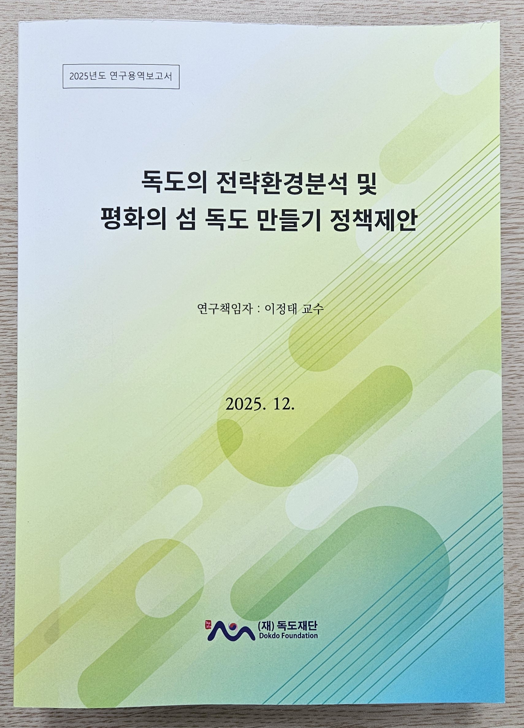 2025 연구용역보고서_독도의 전략환경분석 및 평화의 섬 독도 만들기 정...